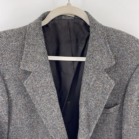 Vintage Cambridge Classic 100% wool tweed two button single vent sport coat 44R - Picture 2 of 7